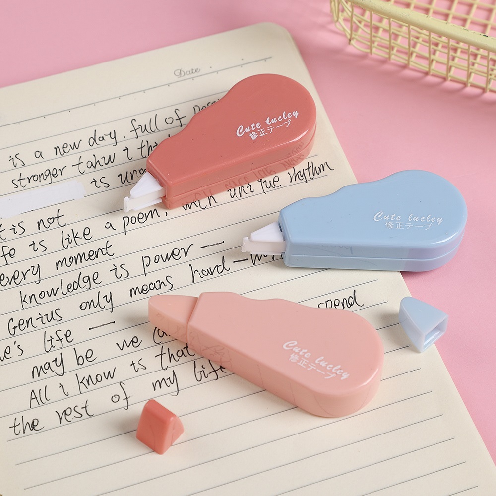 6Pcs Correction Tape Set Kawaii Pastel Color Roller No Mess Easy to Use Mini Cute Stationery for Students School Office Supplies