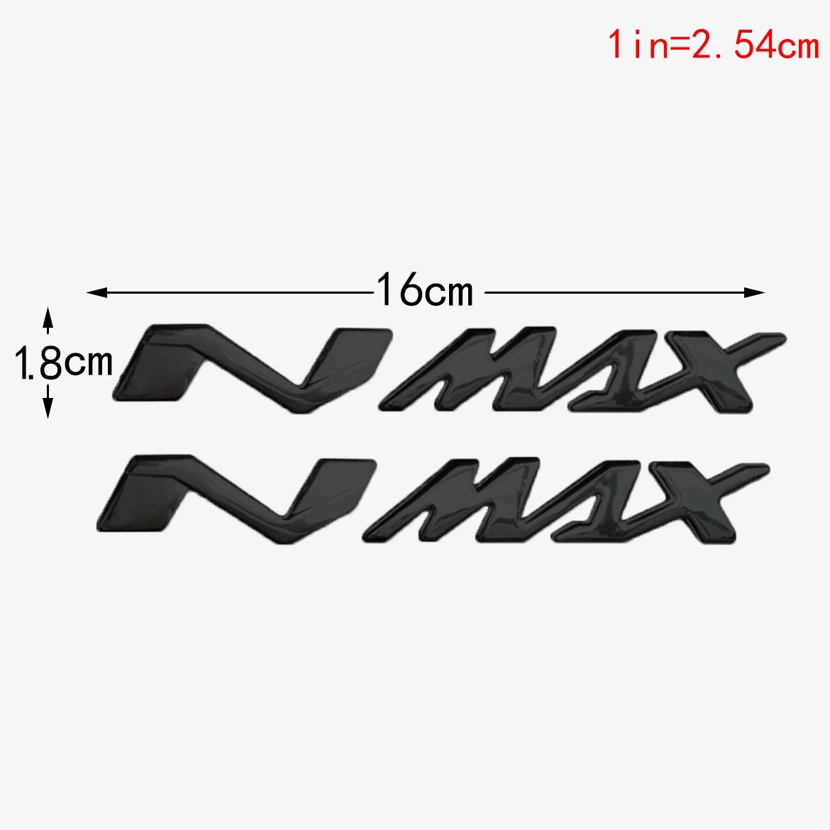 Pegatinas con emblema de tanque 3D para motocicleta, calcomanías con logotipo de N-MAX, apliques para Yamaha NMAX N MAX N-MAX 155 250 400 125 a prueba de agua