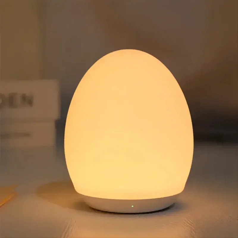 Lámpara LED regulable para mesita de noche, recargable, para guardería, color blanco cálido, para dormir