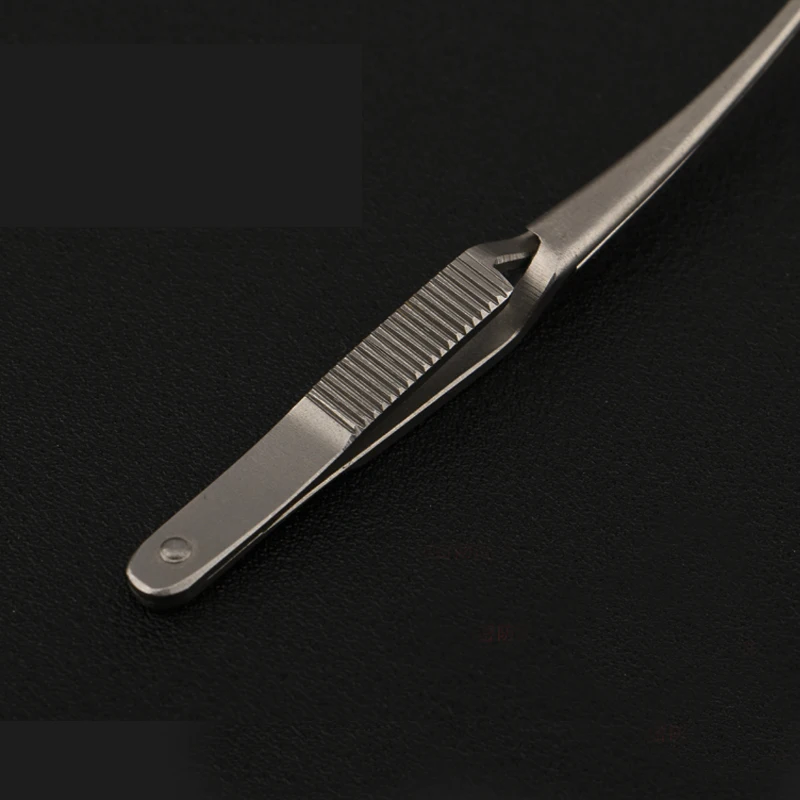Dispositivo microquirúrgico de acero inoxidable con clip vascular arteriano, bloqueo temporal de abrazaderas de arterial y doblado recto, dientes completos
