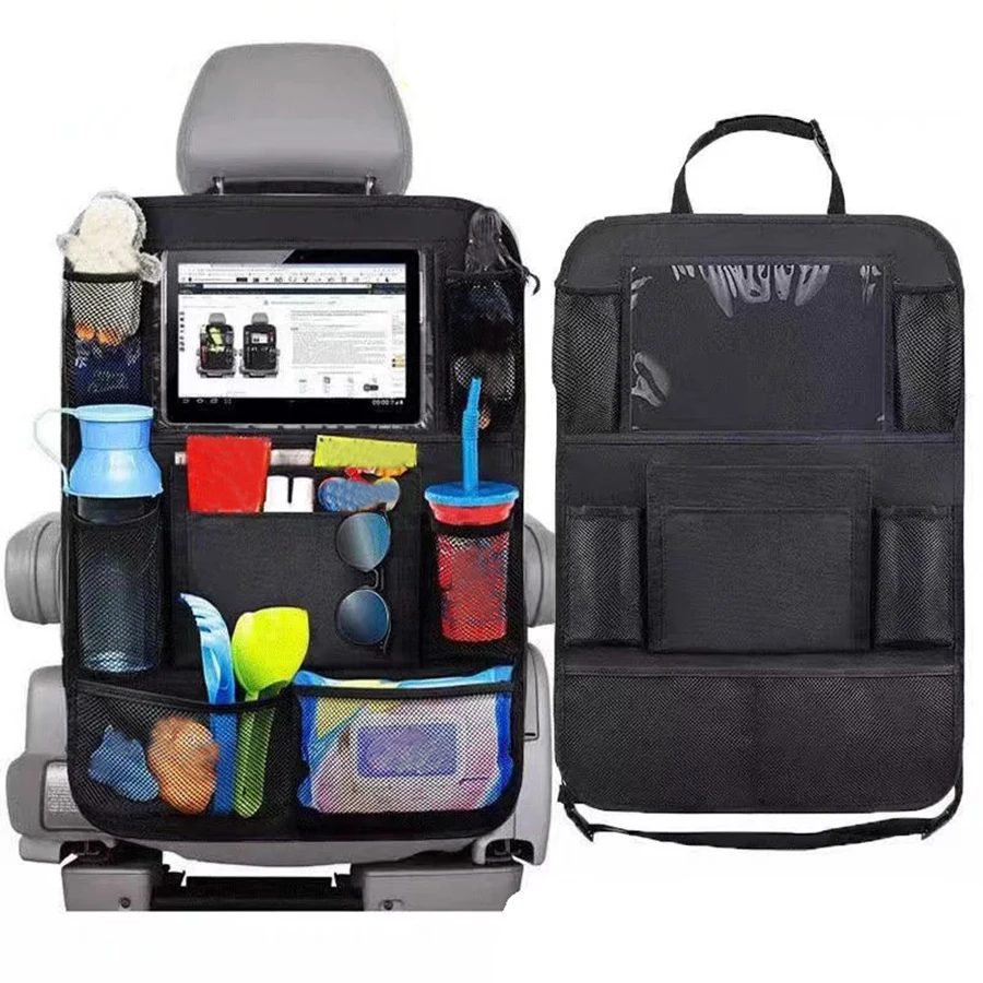 Multifunctionele autostoelorganizer Multifunctionele Oxford-stof Auto-achterkant Multi-pocket opbergtas met tablethouder Protecto