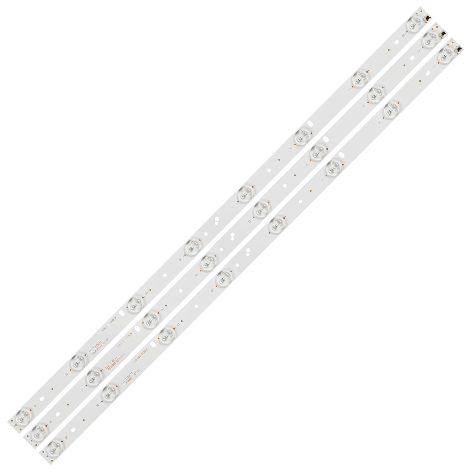 3 Teile/satz LED-Hintergrundbeleuchtungsstreifen 303TT 315041   0D315D08-ZC17F-04 TVD1801-32 Für TD SYSTEMS K32DLT1H A320ED2TU3 LC320TU3A TQL32R4PR005