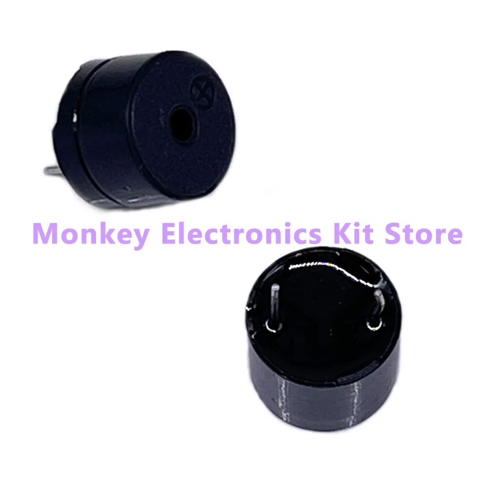10/20 piezas zumbador pasivo, zumbador activo 12*9,5mm mini, timbre de alarma de tono de pitido continuo largo magnético de 5V para ATmega328P