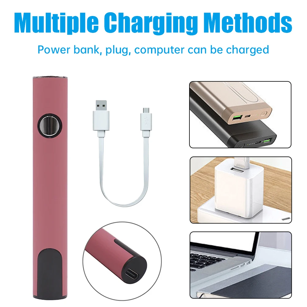 400 mAh 510 ดิจิตอลอุ่น 3-Speed Regulator หัวแร้งแบตเตอรี่ PUSH ปุ่มตัวควบคุมแบตเตอรี่บาร์บัดกรีเหล็กแบตเตอรี่