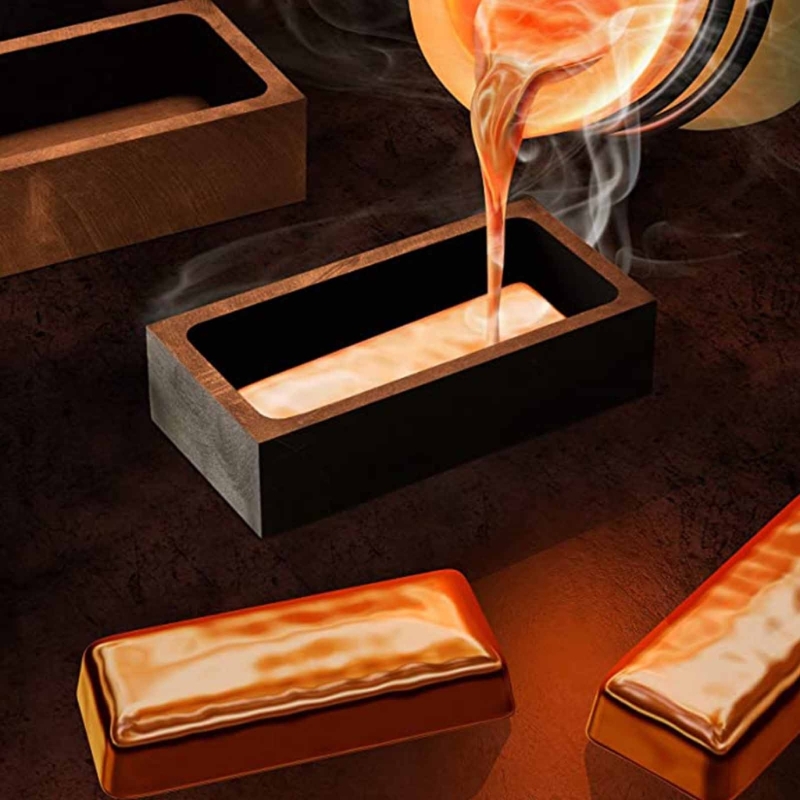 Graphite Ingot Mold Crucible for Aluminum Alloy  Brass Casting Refining