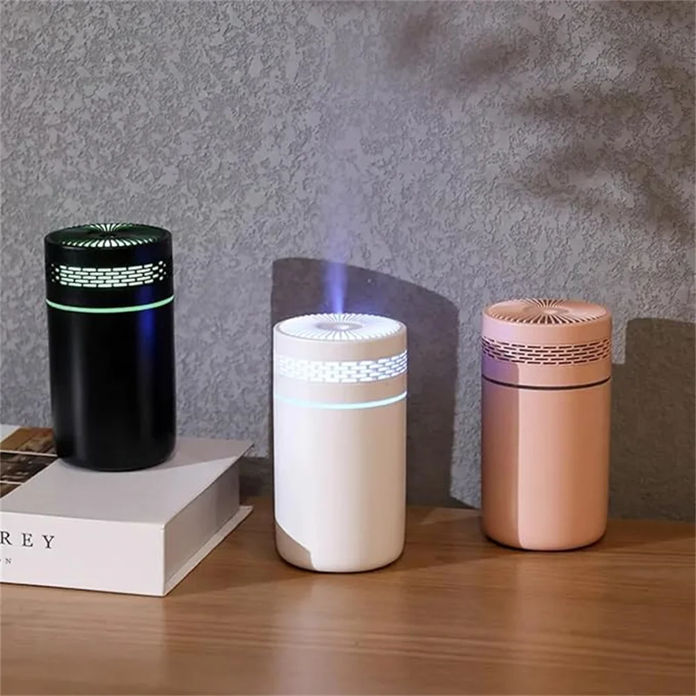 250ML Car Air Humidifier แบบพกพามินิสเปรย์ Mist Humidifier พร้อมไฟ LED USB ขับเคลื่อนน้ํามันหอมระเหย Difffor ห้องนอนและการเดินทาง