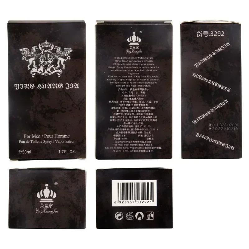 50 ml Original Eau De Toilette Temperament Männliche Pheromon Doppige Anziehung Weibliche Langlebig Dichten Moschus Körper Spray Köln