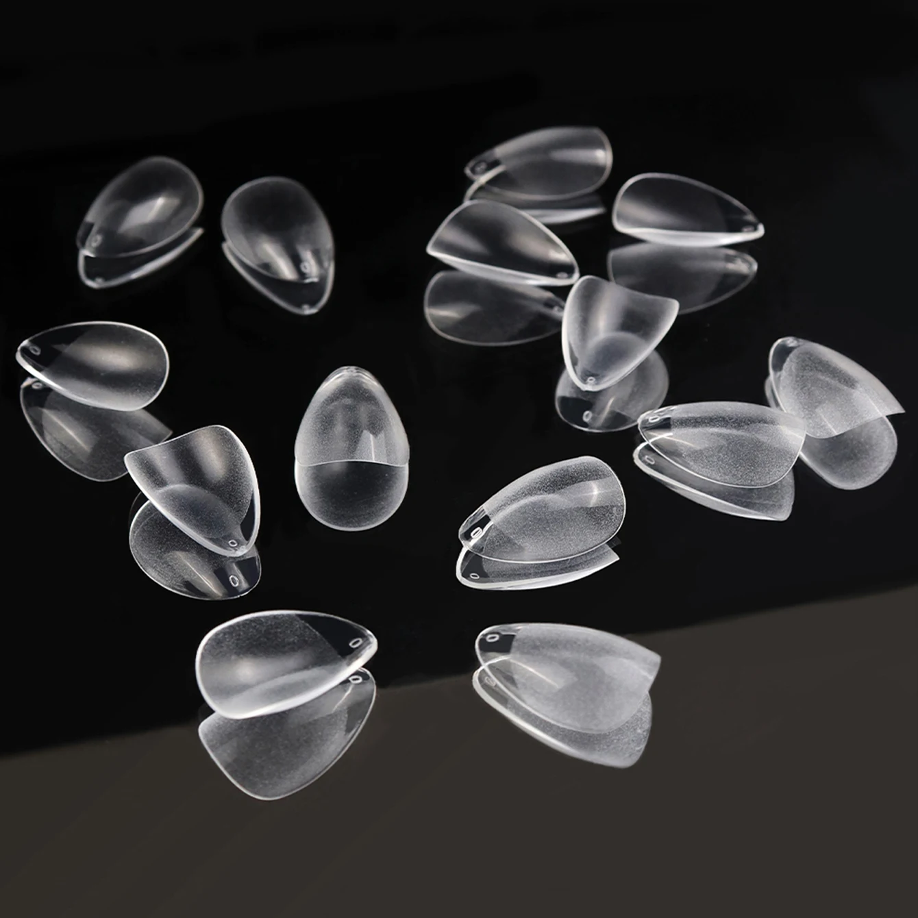120 pçs xs extra curto amêndoa caixão dicas de unhas meio fosco pré-limaado gel macio cobertura completa unhas falsas para pequenas camas de unhas médias