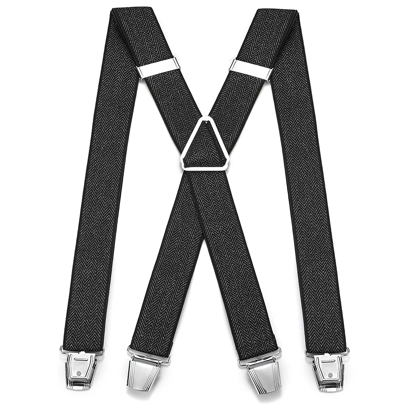 British High-End Adult Trousers Elastic Non-Slip Elastic Adjustable Suspenders