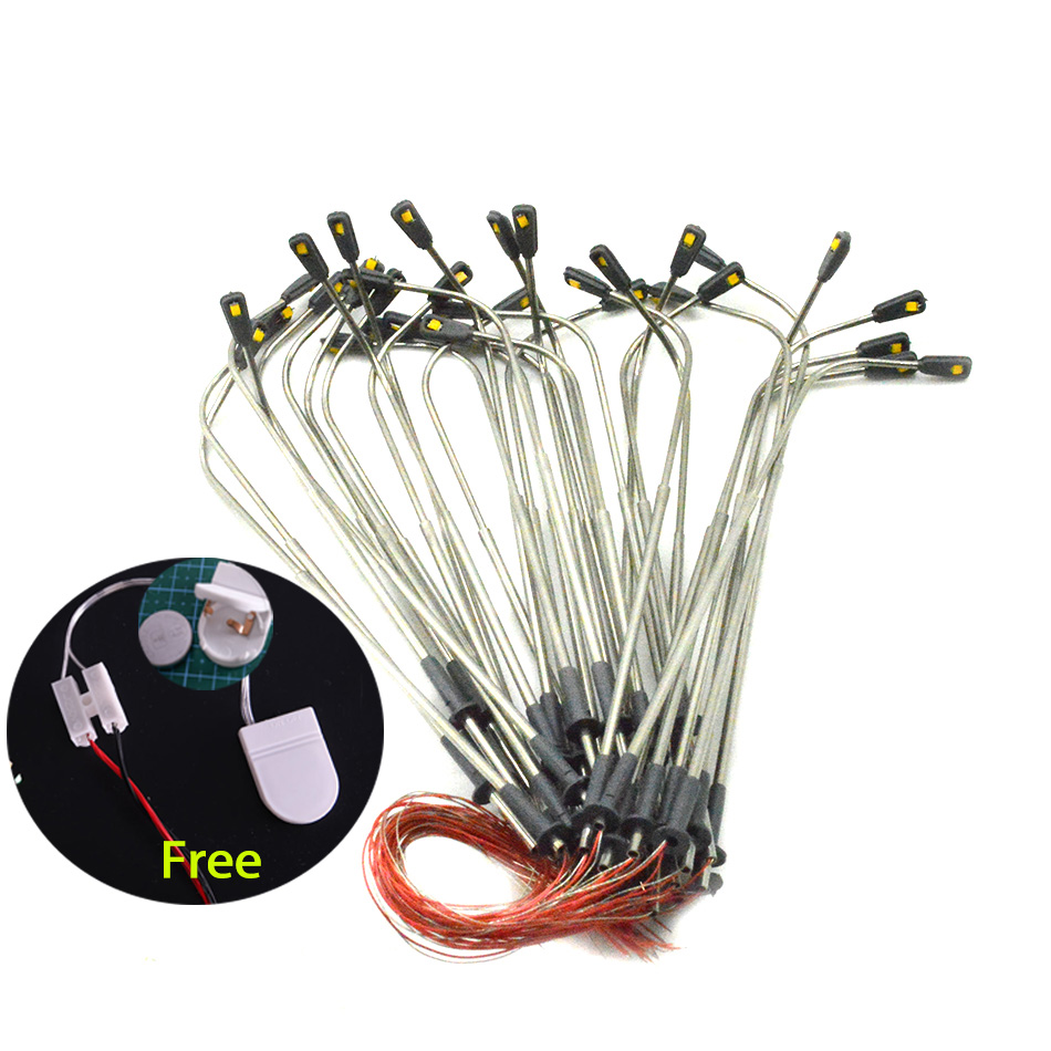 1:100-500 スケールモデル LED 3V 街路灯照明シングルヘッド列車レイアウト風景