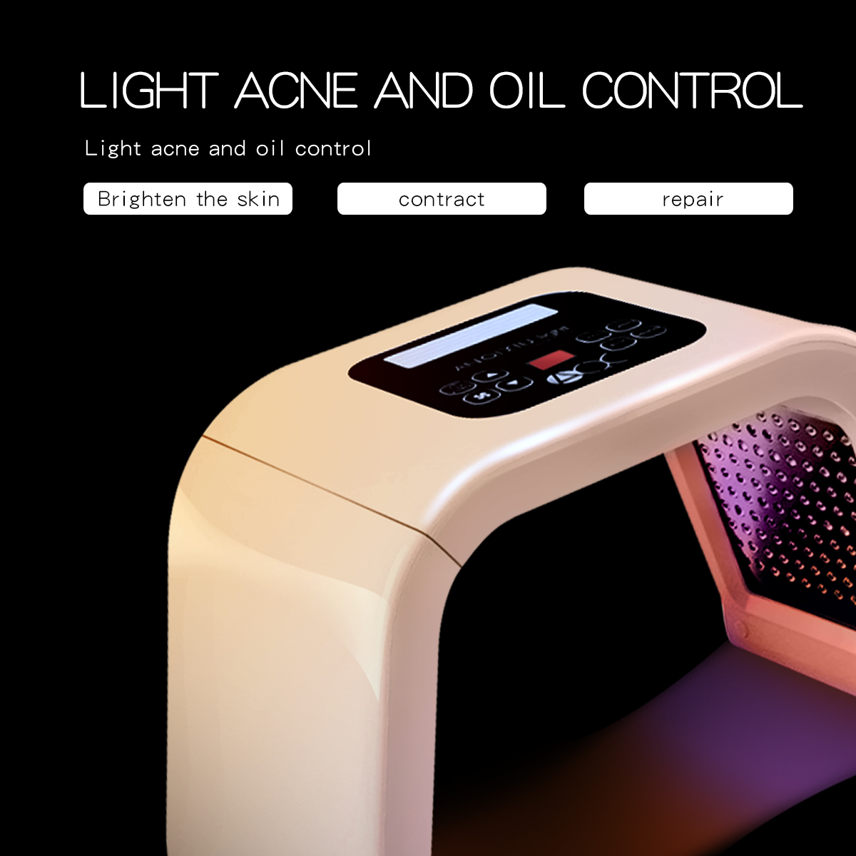 7-kolorowa maska LED PDT LED Mask Light Therapy Narzędzia do pielęgnacji skóry Uroda Zdrowie Maski do twarzy Czerwone światło Terapia zmarszczek Usuń Spa Us