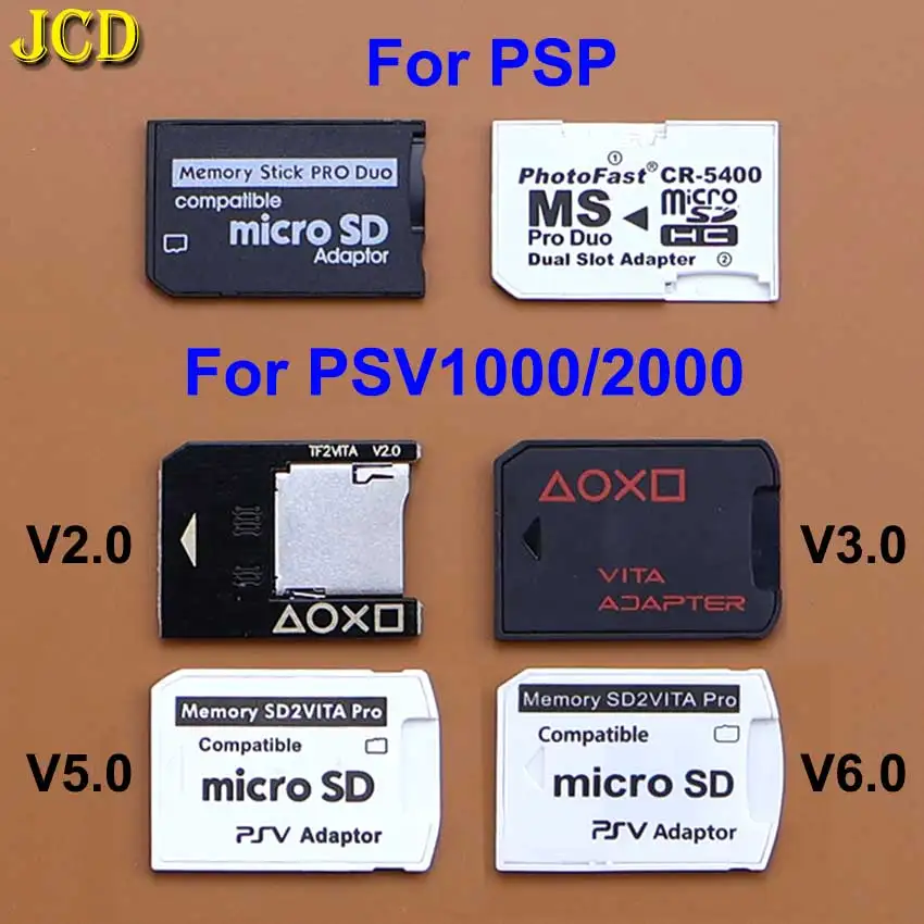1 buah SDHC TF ke MS Memory Stick Pro Duo pembaca kartu SD mikro untuk PSP SD2VITA PLUS kartu memori TF adaptor untuk PSV Vita 1000 2000