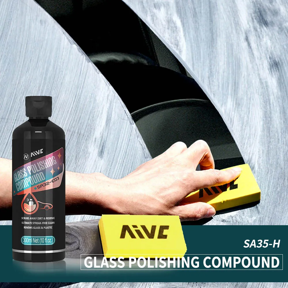 Compuesto para pulir vidrio, eliminador de película de aceite para parabrisas de coche, limpiador profundo, pasta, crema de eliminación de película, ventana transparente, detalles automáticos