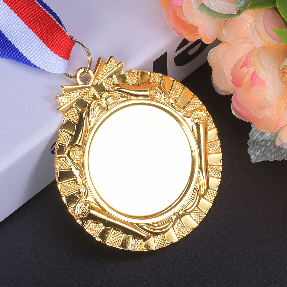 無料のカスタマイズされたロゴメダル 65 ミリメートルゴールドシルバーブロンズメタルメダル賞ゲームスポーツ競技勝者のためのパーソナライズされたお土産