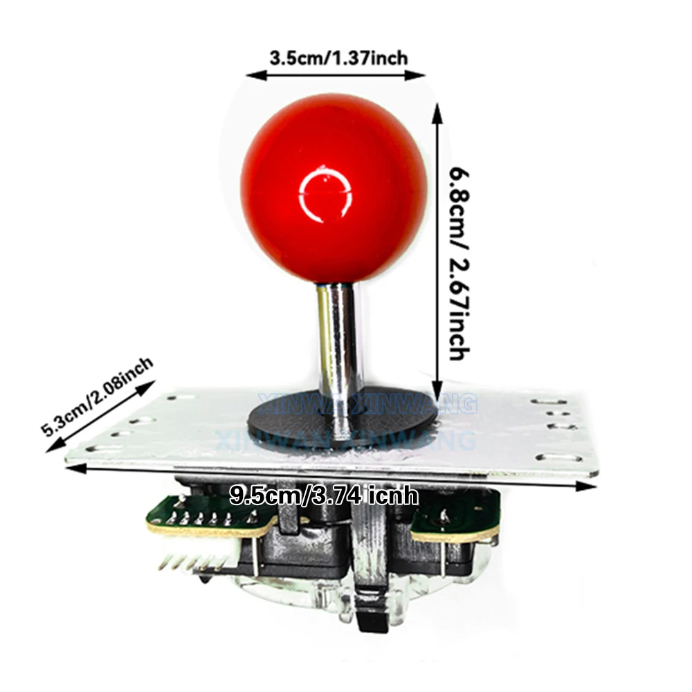 Joystick SANWA 5-pinowy i ogranicznik 4-8 kierunkowy kwadratowy do samodzielnego montażu płyty USB, części zamienne do automatów arcade.