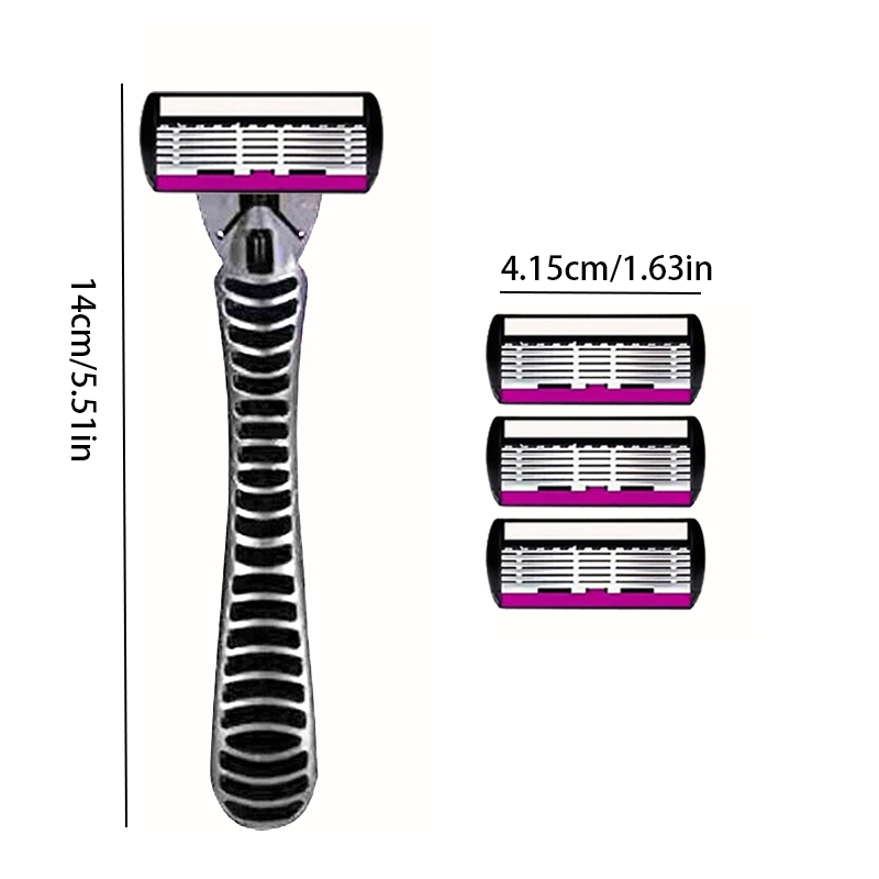 3/6/12 Pcs/ High Quality Man Safety Razor Blade 6 Layer German Stainless Steel Shaving Cartridges Compatible Mach  Shaver