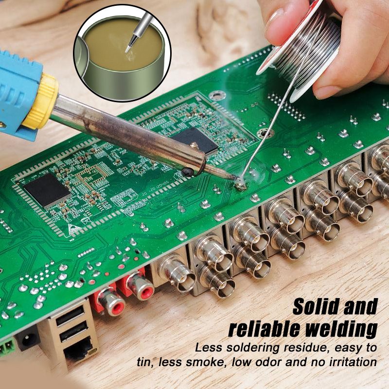 10g/30g/100g fluxo de solda pasta de solda sem chumbo fácil reparo de ferro de solda peça de ferro pcb led reparação de solda 1/2/3 peças