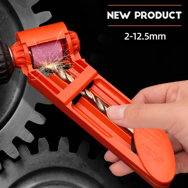 Portable Drill Bit Sharpener Corundum Grinding Wheel Tool Corundum Resisting Drill Polishing Grinder Wheel Tool 2.0-12.5mm Drill