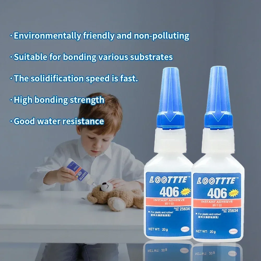 20 ml Instant-Superkleber Universal-Superkleber Mighty Mighty Instant Kleber Multifunktions-Reparatur Motorrad Metall Gummi Teile Werkzeug