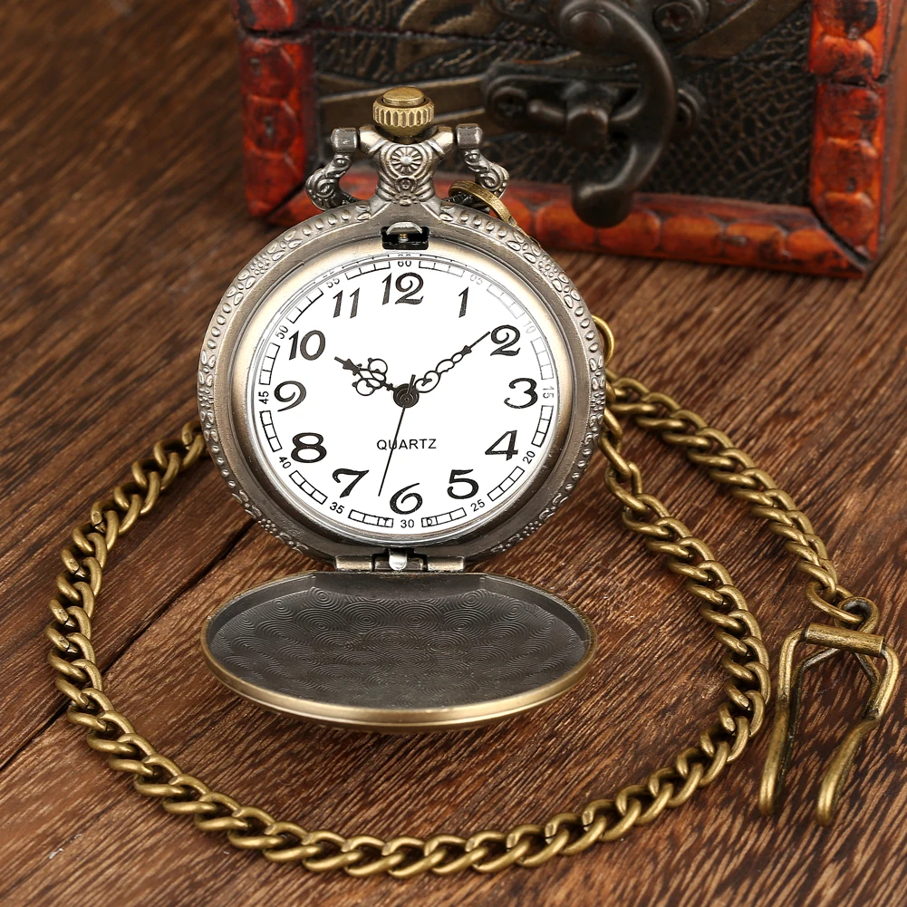 Steampunk U. s Konstitution 2019-2020 Quarz Taschenuhr Segel Leinwand Boot Halskette Anhänger Bronze Tasche Uhr Geschenk