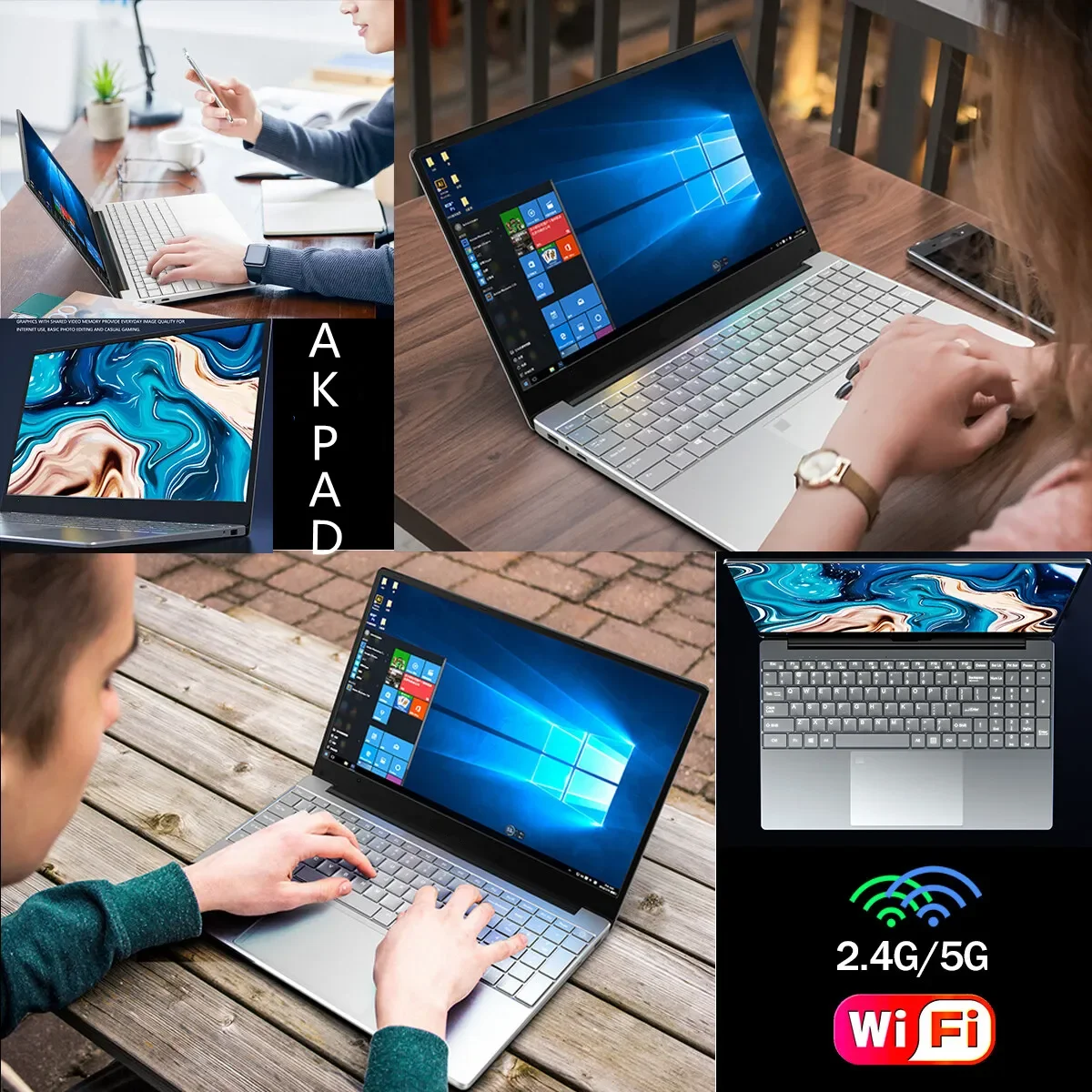 Intel carbayta โน้ตบุ๊กราคาถูกขนาด15.6นิ้วแล็ปท็อป Windows 11 10 Pro 1920*1080แล็ปท็อป12G RAM 128g/256GB/512GB/1 tb/ 2TB พอร์ต SSD HDMI