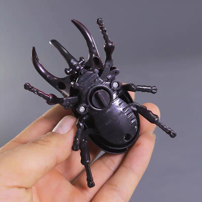 3PCs Wind-Up Beetle Creative Prankster Animated Insect Model Scarab Beetle Children's Battle Wind-Up Toy