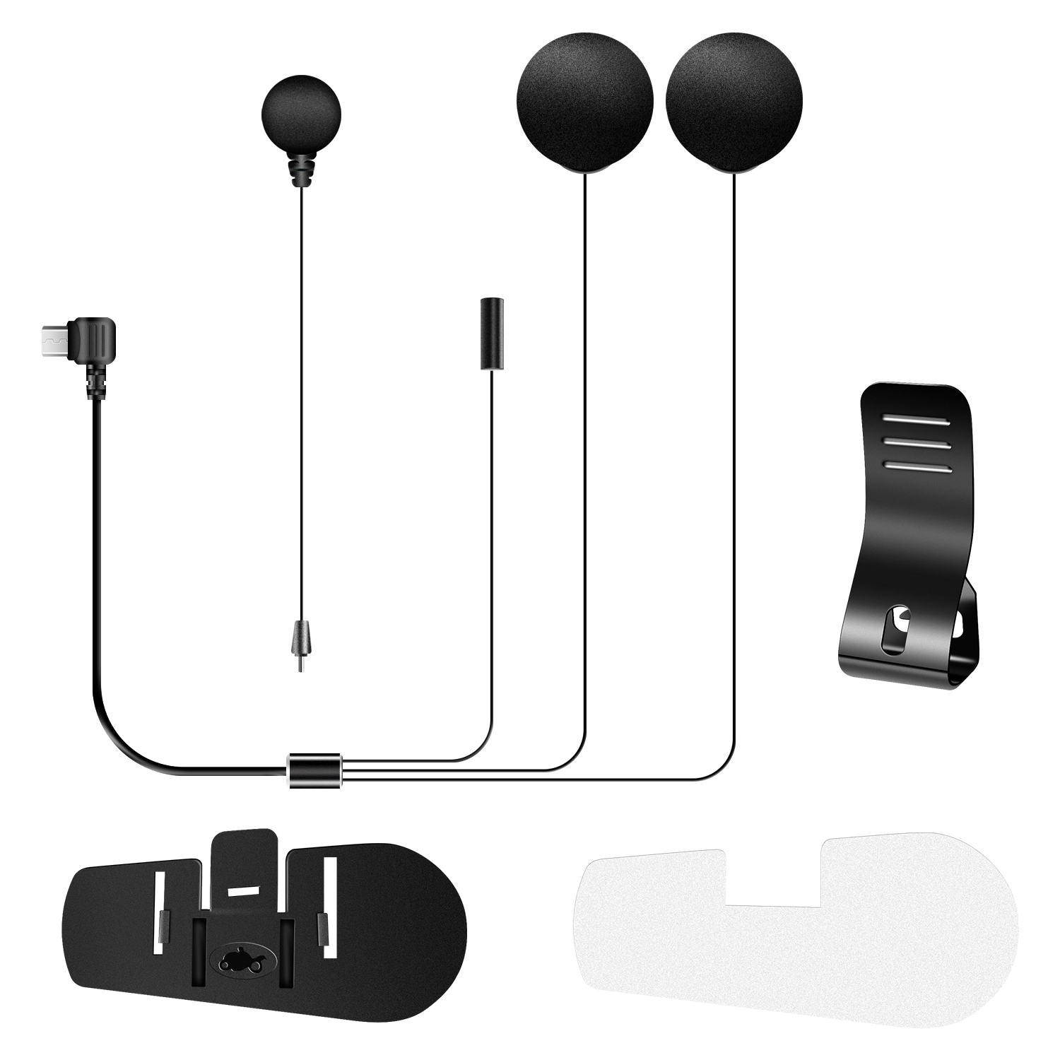 Fodsports-auricular con micrófono y altavoz, dispositivo con soporte de Clip, solo apto para FX8 AIR,FX8 Pro, casco de motocicleta, intercomunicador Bluetooth