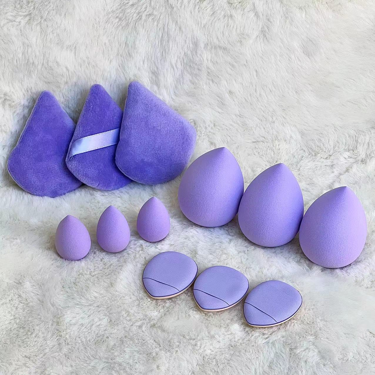 12pc Makeup Sponge Blender Beauty Egg Set Foundation Sponges Liquid Cream Cosmetic Puff Women Make Up Accessories Cosmetics Tool