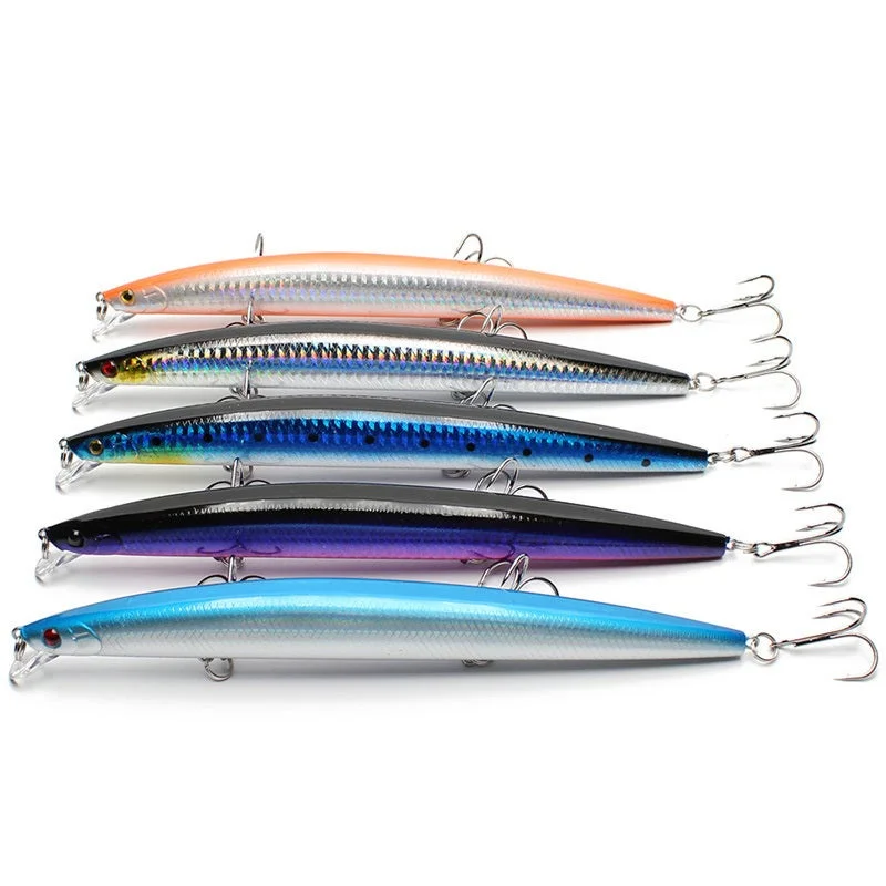 Señuelo de pececillo biónico grande, cebo Artificial de 180mm/24g, aparejos de pesca de medio agua, perfecto para atrapar peces grandes, 1 ud.
