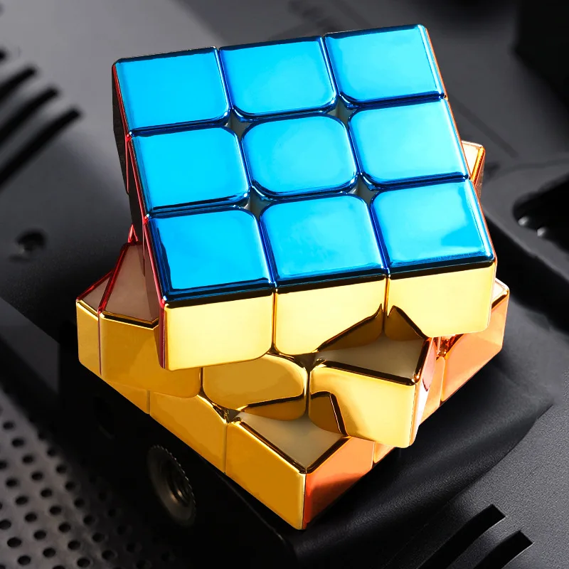 [Picube] SengSo メタル 3x3 磁気ゴールデン キューボ マジック キューブ パズル スピード Cibe M3 3x3x3 Magico Cubo Кубик Рубика Cibo おもちゃ