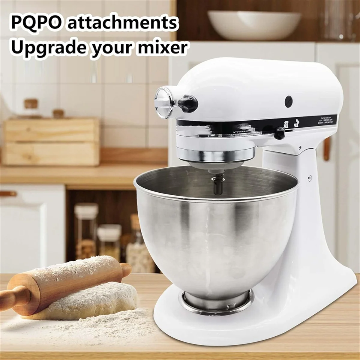 BABQ Hub Attachment Cap & Fixing Attachment Screw Compatible for KitchenAid 4.5&5 Quart Tilt-Head Stand Mixers