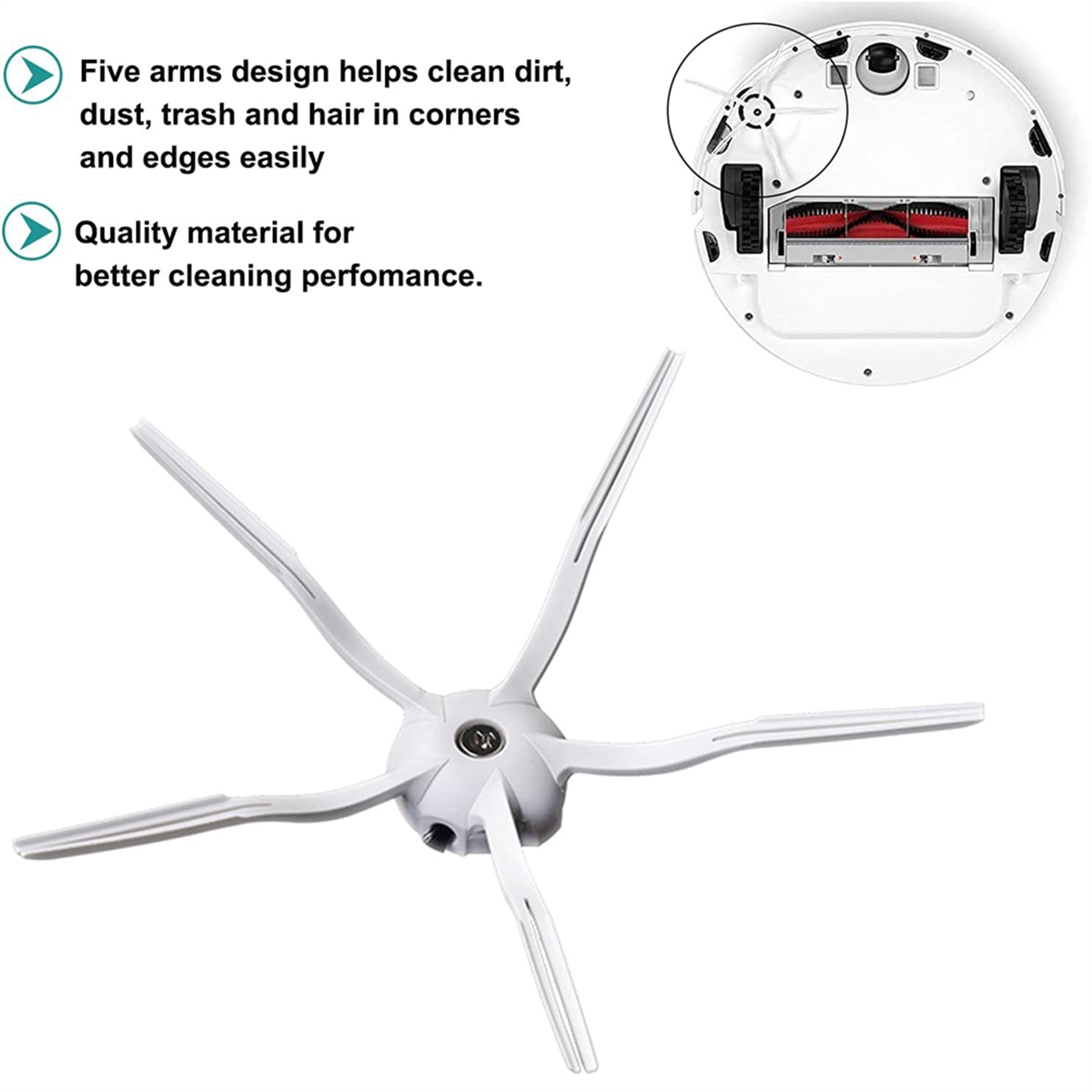 Para xiaomi roborock s5 max s6 max s6 puro s6 maxv s50 s51 s55 s60 s65 s5 s6 aspirador de pó escova lateral principal filtro hepa