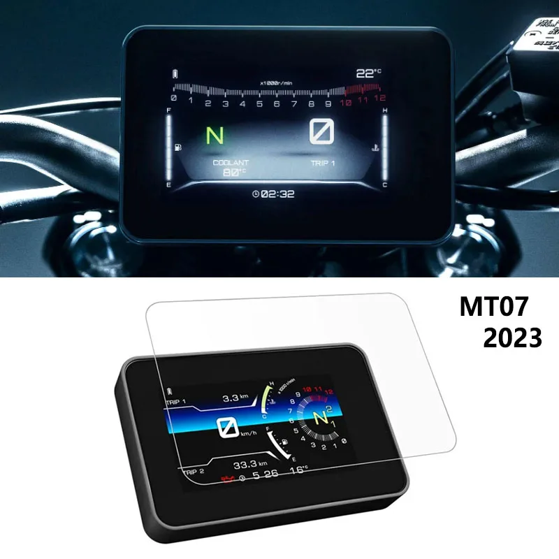 2023 para YAMAHA MT 07 MT07 Protector de pantalla de tablero MT-07 película de instrumentos de TPU MT07 2024 accesorios de motocicleta