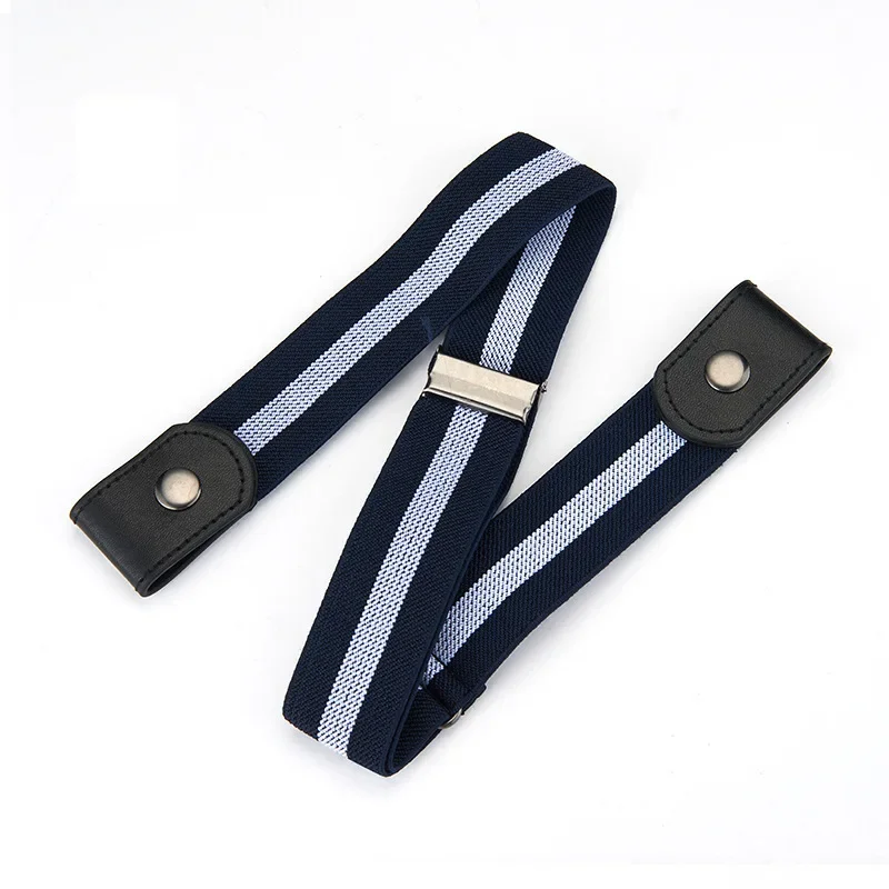 Nueva banda elástica ajustable para la cintura, cinturón Invisible, cinturones sin hebilla para mujeres y hombres, pantalones vaqueros, vestido sin hebilla, fácil de usar