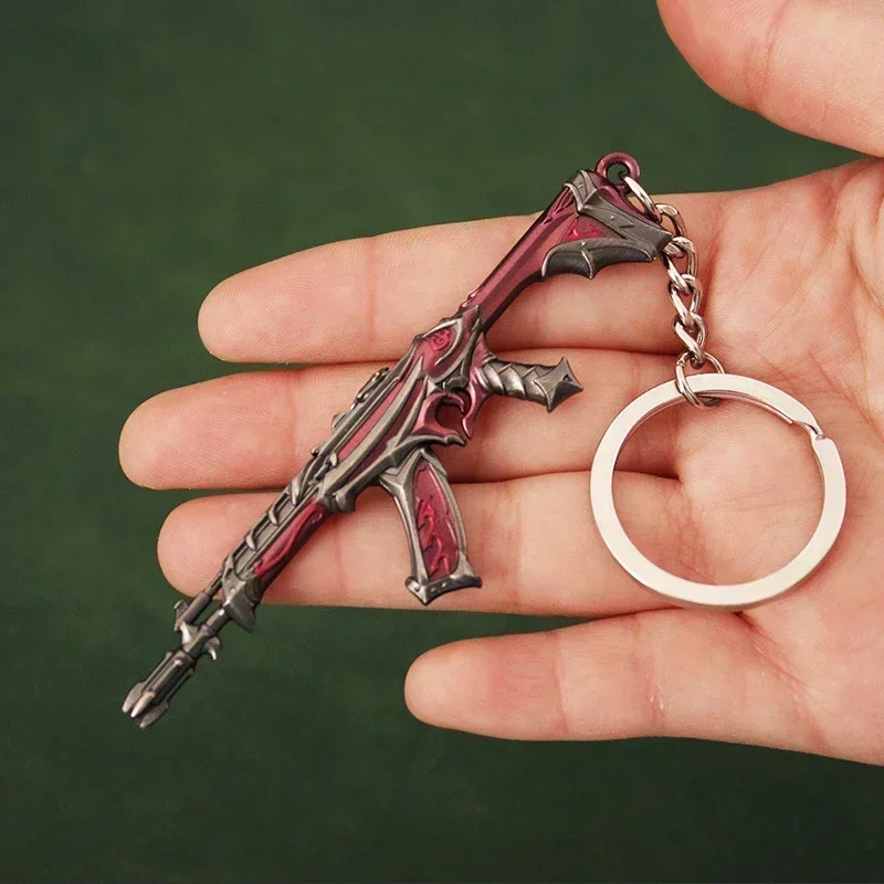 9 ซม.Valorant พวงกุญแจอาวุธ Reaver VFX Vandal Karambit มีดโลหะเกมสดใสสไตล์สมจริงของเล่นอะนิเมะตัวเลขเครื่องประดับ