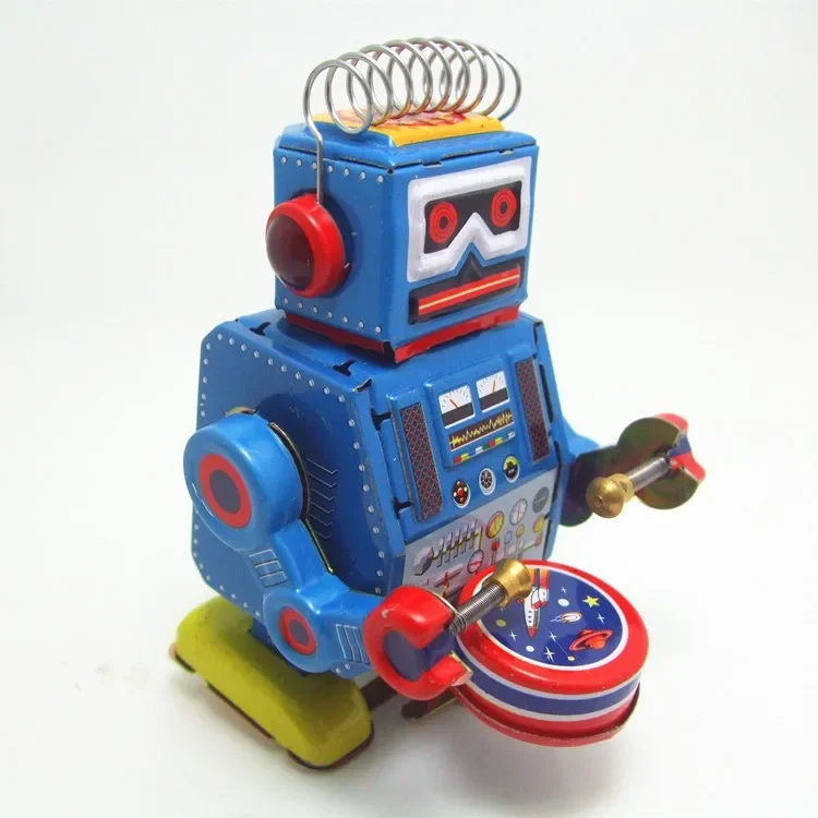 子供用の金属製ソルトロボット,クラシックなコレクション,レトロな時計,機械式おもちゃ,時計,クリスマスプレゼント