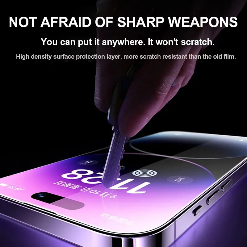 Vidrio Templado 8 en 1 para IPhone 15 13 11 12 14 Pro Max 13Mini 16 Pro Protector de pantalla para IPhone X XR 17 MAX Cristal de lente de cámara