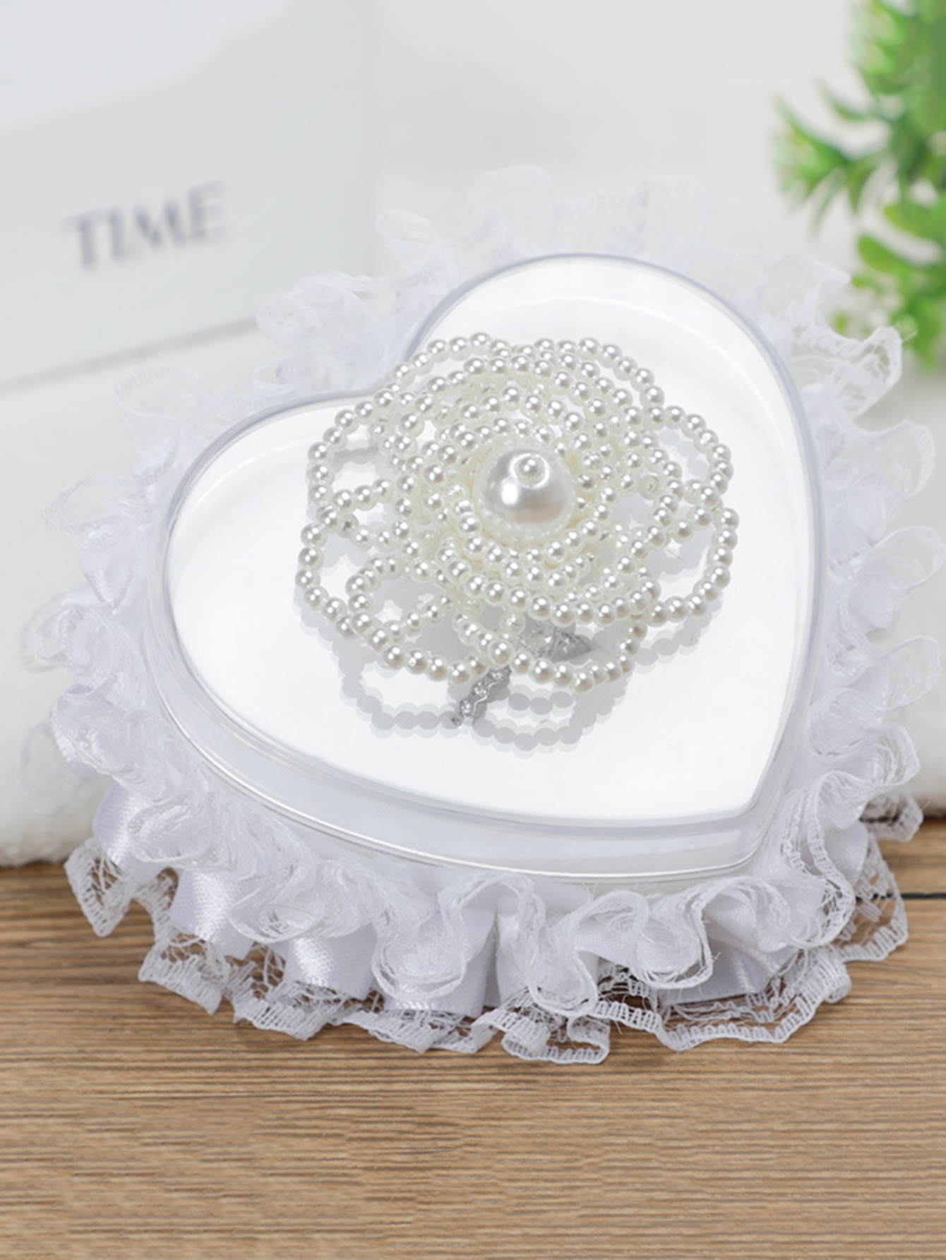 Caixa de armazenamento de anel de flor de casamento, caixa de joias, proposta de aniversário de feriado, presente de aniversário de casamento para namorada e esposa