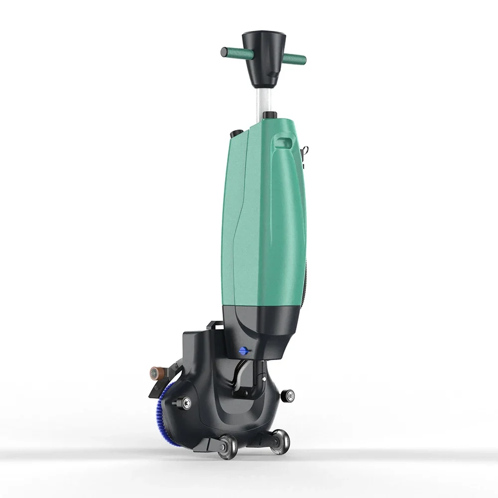Produsen Mendukung Hand Ride Manual Desain Double Disk 360 Scrubber Lantai yang Dapat Diputar