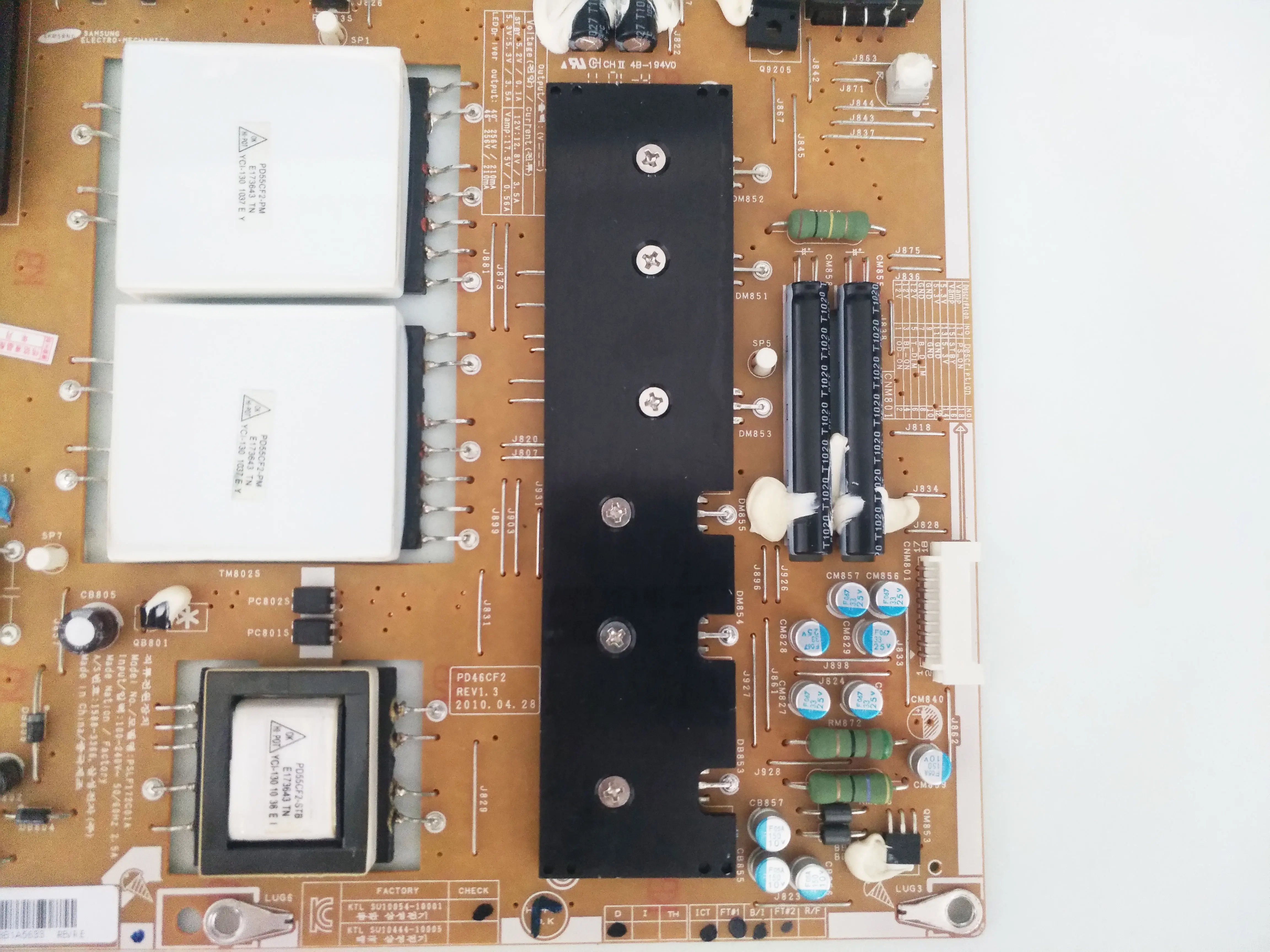 BN44-00375A PD46CF2_ZSM TV Power Supply Board is for UN46C7000W UN46C7000WFXZA UN40C7000WFXZA UN46C7100WFXZA UA40C7000 UE46C7705