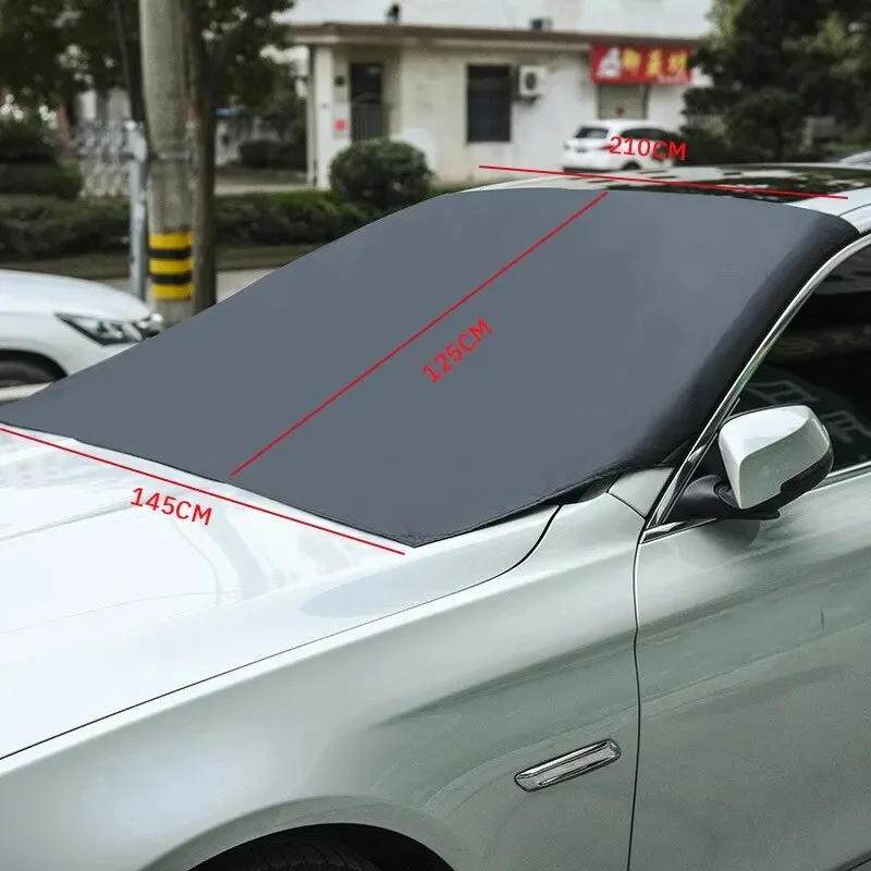 Magnetische Auto Frontscheibe Abdeckung Automobil Sonnenschutz Abdeckung Auto Windschutzscheibe Schnee Sonnenschutz Wasserdichte Auto Abdeckung 210 120 cm
