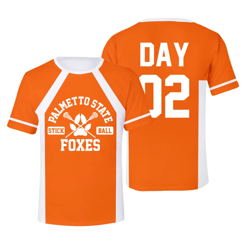 Nowość The Foxhole Court Palmetto State Foxes Lacrosse Jersey Cosplay WILDS MINYARD 3D T-shirt mężczyźni/kobiety ubrania dziecięce koszulki