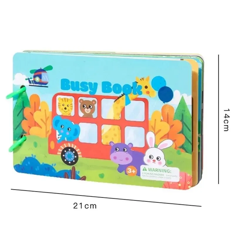 Learning Game Montessori Activity Book Paste Sticker Logical Life Ability Sorting Educational Matching Toddler For Kids Gift