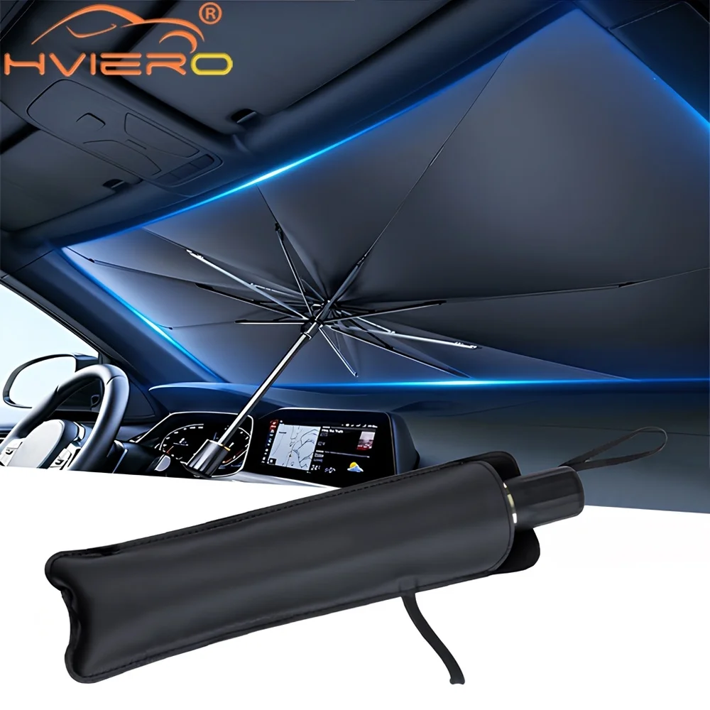 Parasol plegable multiusos para parabrisas de coche, accesorio para Interior, parte, Parasol automático, cubiertas delanteras