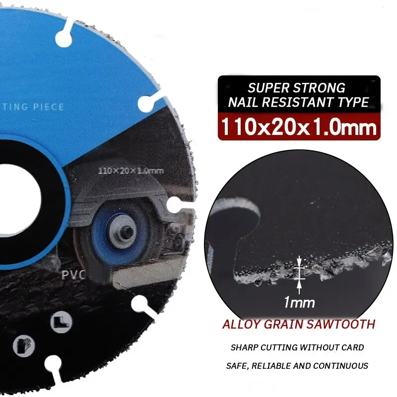 110*20mm Woodworking Special Saw Blade Brazed Multipurpose Woodworking Circular Cutting Blade Wood Steel Nail Aluminum PVC