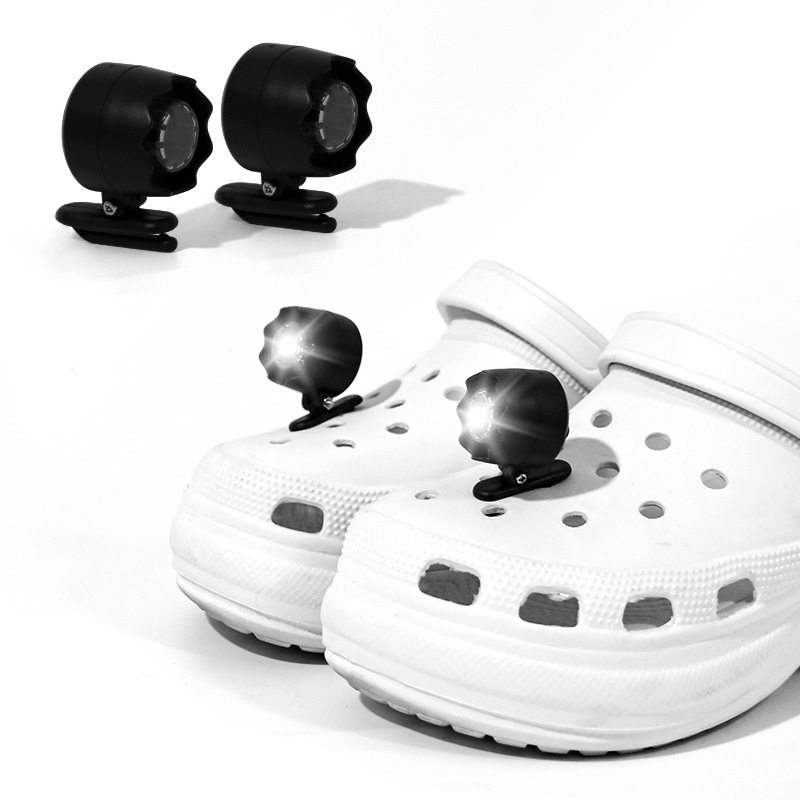 Strange show-off artifact gift LED light-up Crocs shoe lamp,portable multi-functional,suitable for night walkers,hiking,camping