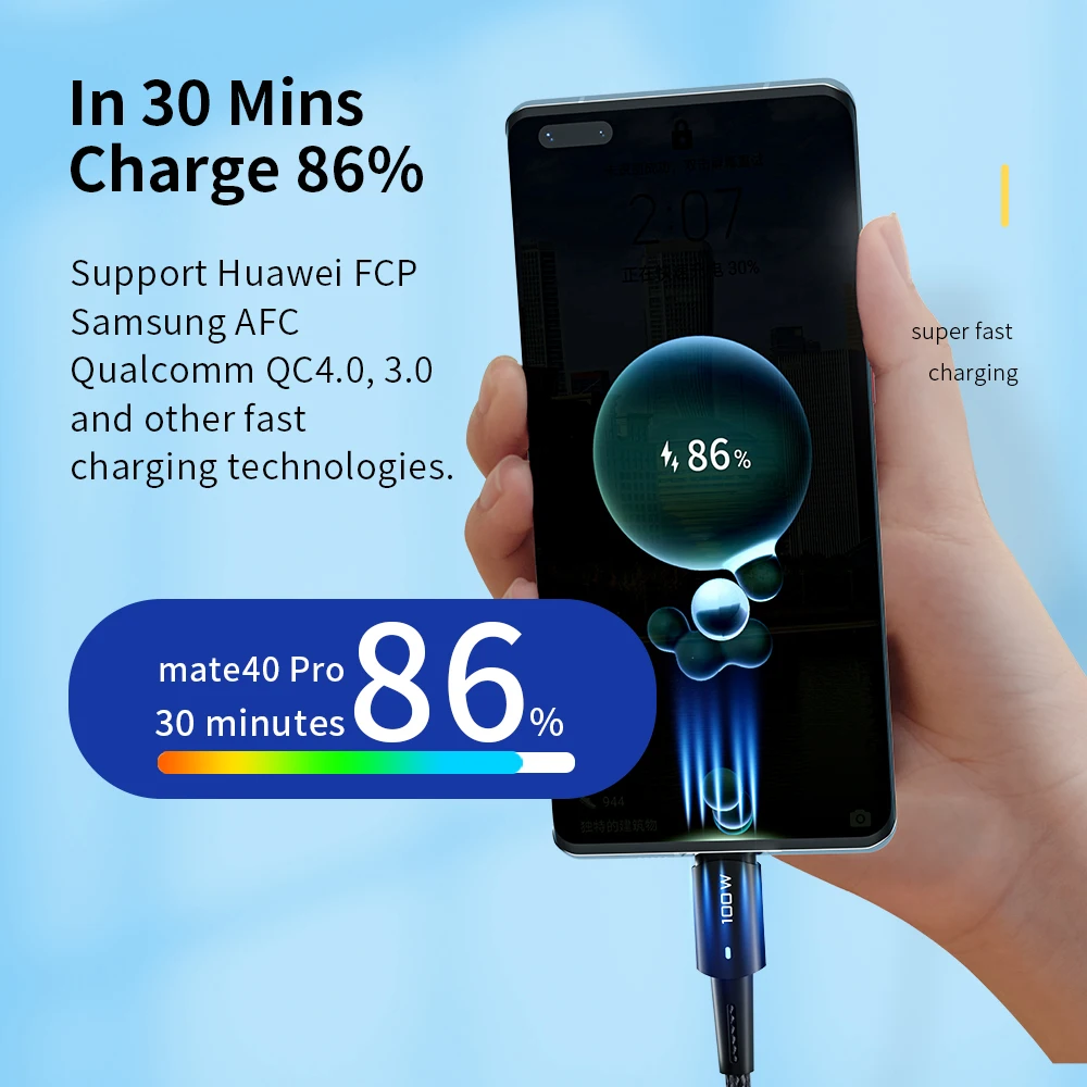 Essager USB C Cable 100W PD QC 4.0 3.0 USB Type C Cable Fast Charging Cable Type C For MacBook Pro Samsung Xiaomi Charge Cable