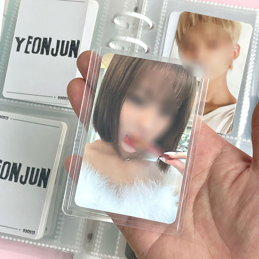 Sharkbang 20 ピース/ロット B8 ホロカードスリーブ 58 × 89 ミリメートルコンパクトハード Kpop ホルダーポストカードフィルムゲームカード Photocard プロテクター