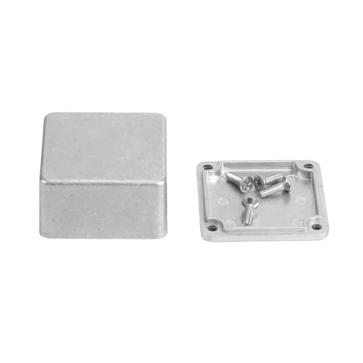 BABQ 10 PCS 1590LB Gabinete de pedal de efeito de guitarra Diecast Metal Alumínio Stomp Box 1.99x1.99x1.22 polegadas
