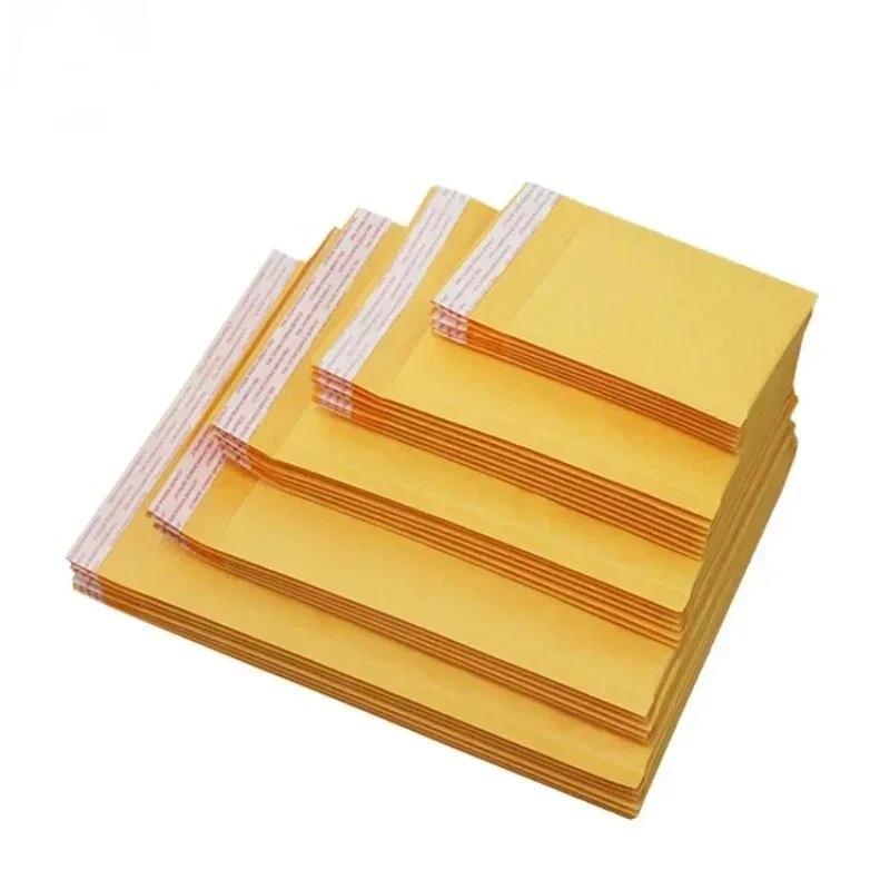 Koperty bąbelkowe z papieru kraft, różne specyfikacje, koperty wysyłkowe, wyściełane koperty wysyłkowe z bąbelkami, torby wysyłkowe 10-20 sztuk/partia